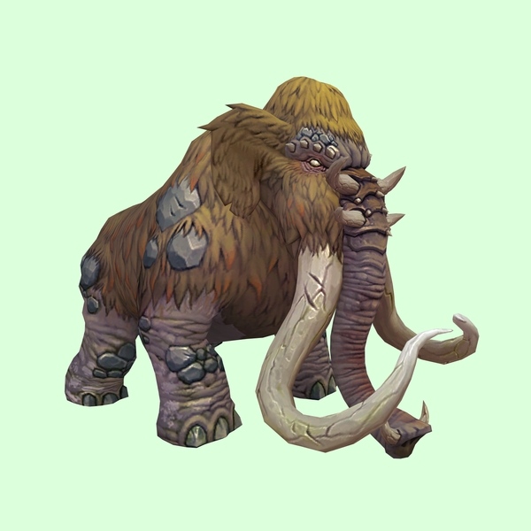 Pale Orange Mammoth w/ Medium Tusks