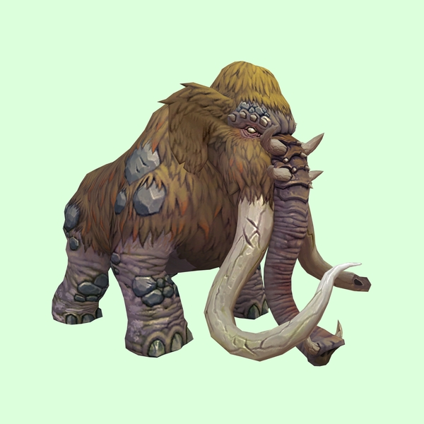 Pale Orange Mammoth w/ Medium Broken Tusks