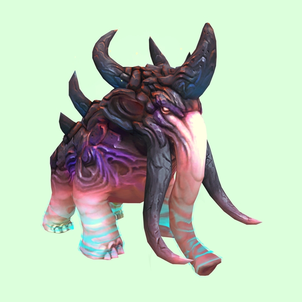 Light Pink & Blue Magmammoth w/ Shorter Tusks & Large Spikes
