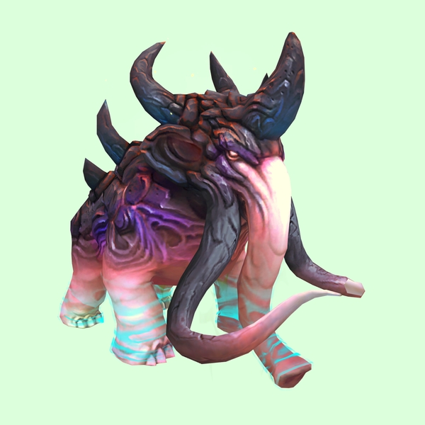 Light Pink & Blue Magmammoth w/ Broken Tusks & Large Spikes