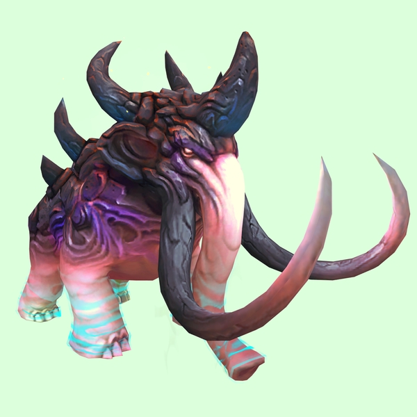Light Pink & Blue Magmammoth w/ Longer Tusks & Large Spikes