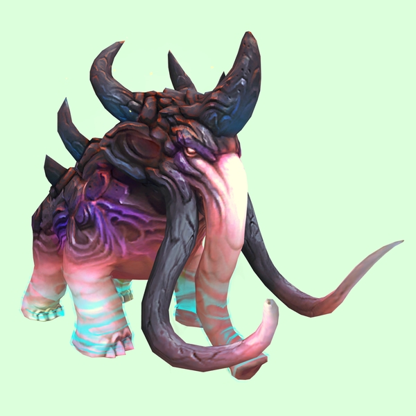 Light Pink & Blue Magmammoth w/ Medium Tusks & Large Spikes