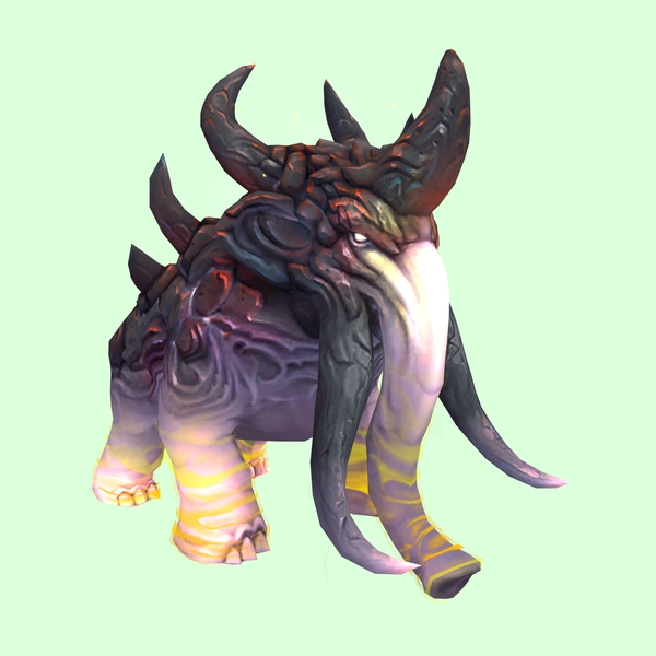 Light Pink & Gold Magmammoth w/ Shorter Tusks & Large Spikes