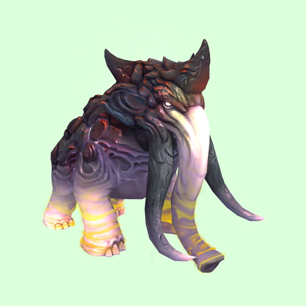 Light Pink & Gold Magmammoth w/ Shorter Tusks & Small Spikes