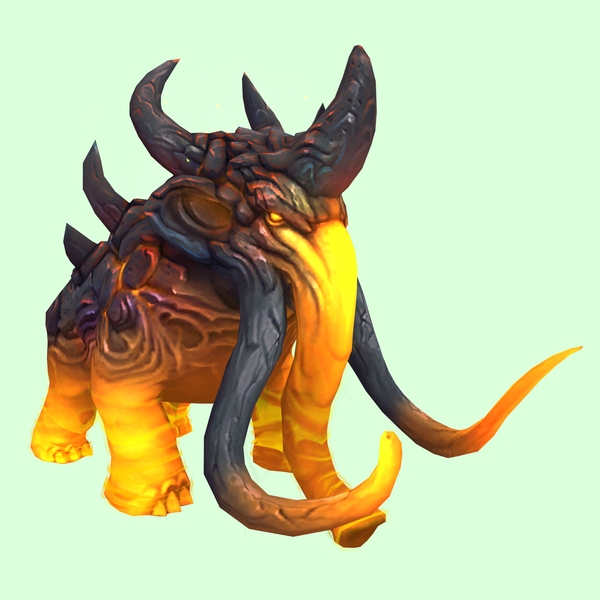 Orange-Yellow Magmammoth w/ Medium Tusks & Large Spikes