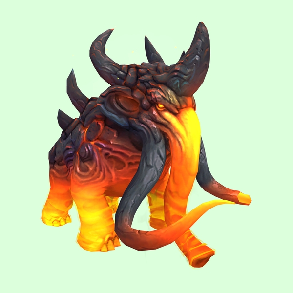 Orange Magmammoth w/ Broken Tusks & Large Spikes