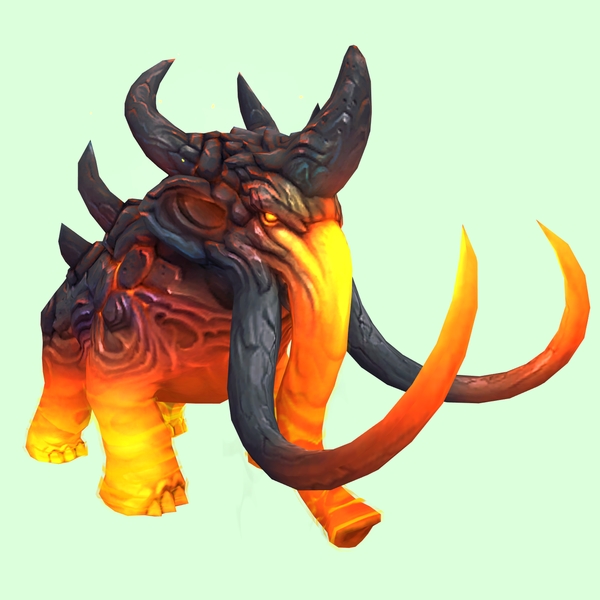 Orange Magmammoth w/ Longer Tusks & Large Spikes