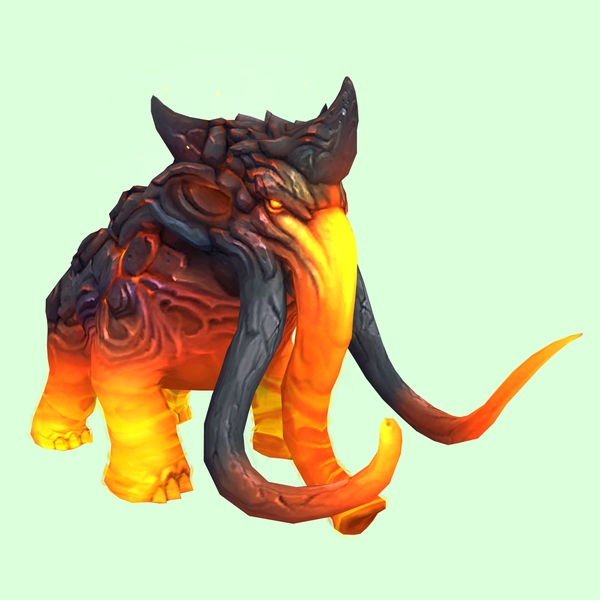 Orange Magmammoth w/ Medium Tusks & Small Spikes