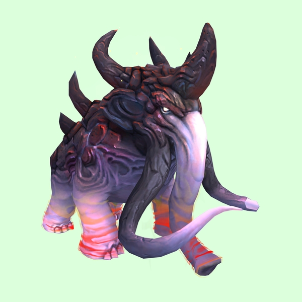 Pink & Red Magmammoth w/ Broken Tusks & Large Spikes