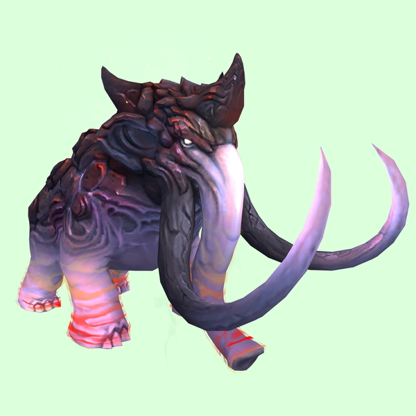 Pink & Red Magmammoth w/ Longer Tusks & Small Spikes