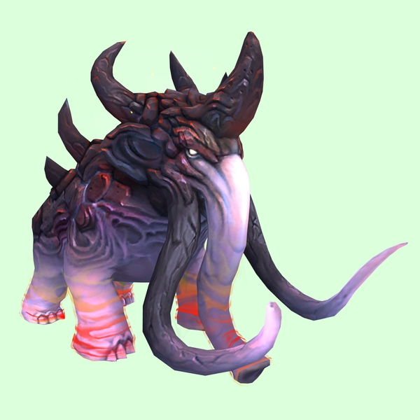 Pink & Red Magmammoth w/ Medium Tusks & Large Spikes