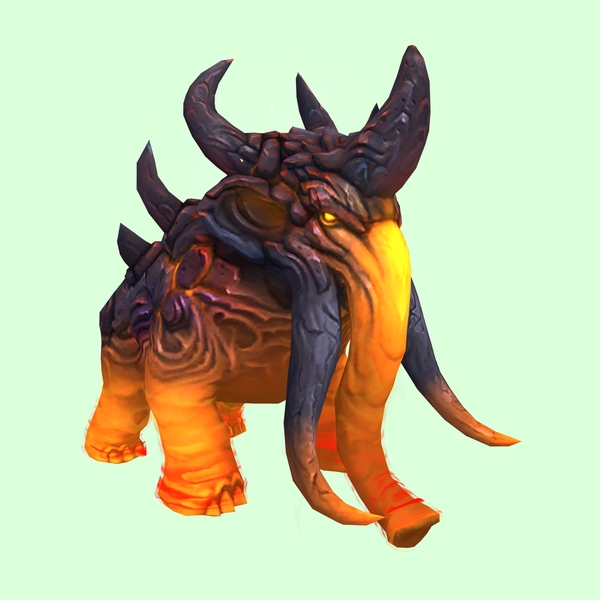 Dark Orange Magmammoth w/ Shorter Tusks & Large Spikes