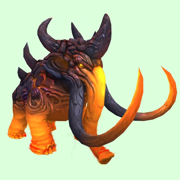 Dark Orange Magmammoth w/ Longer Tusks & Large Spikes