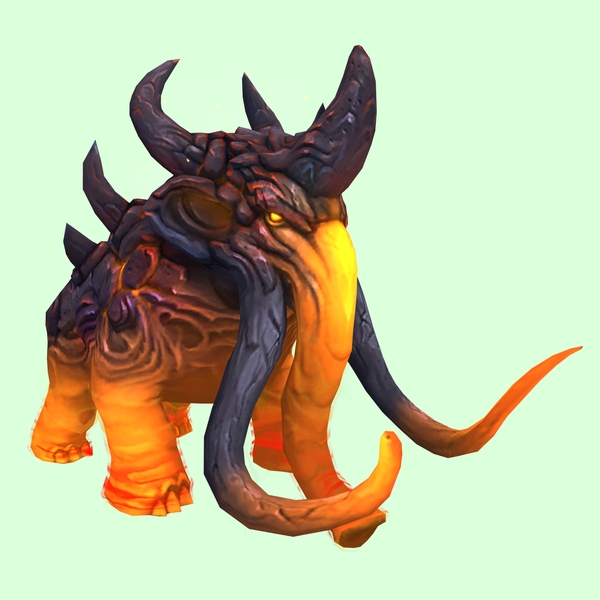 Dark Orange Magmammoth w/ Medium Tusks & Large Spikes