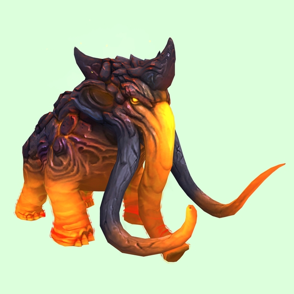 Dark Orange Magmammoth w/ Medium Tusks & Small Spikes