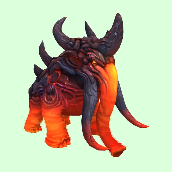 Red Magmammoth w/ Shorter Tusks & Large Spikes