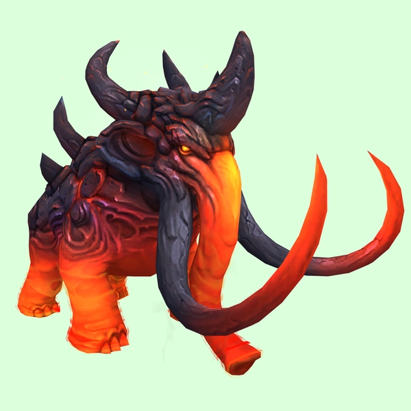 Red Magmammoth w/ Longer Tusks & Large Spikes