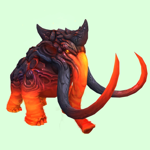 Red Magmammoth w/ Longer Tusks & Small Spikes