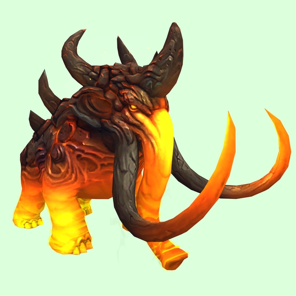 Yellow-Orange Magmammoth w/ Longer Tusks & Large Spikes