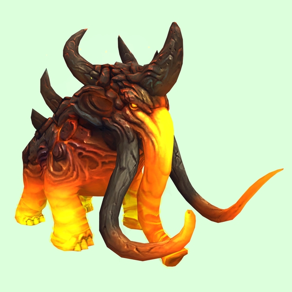 Yellow-Orange Magmammoth w/ Medium Tusks & Large Spikes