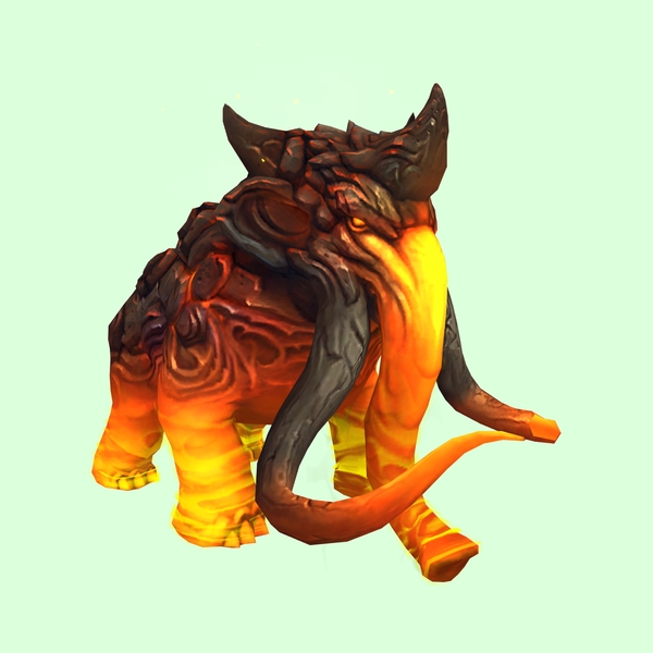 Amber Magmammoth w/ Broken Tusk & Small Spikes