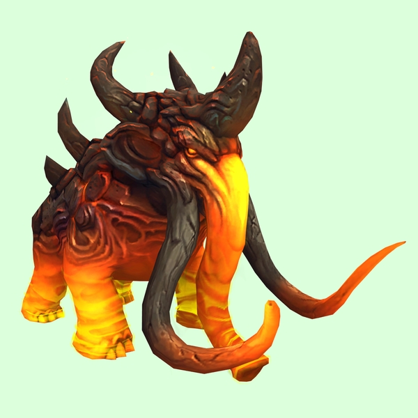 Amber Magmammoth w/ Medium Tusks & Large Spikes