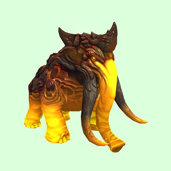 Yellow Magmammoth w/ Shorter Tusks & Small Spikes