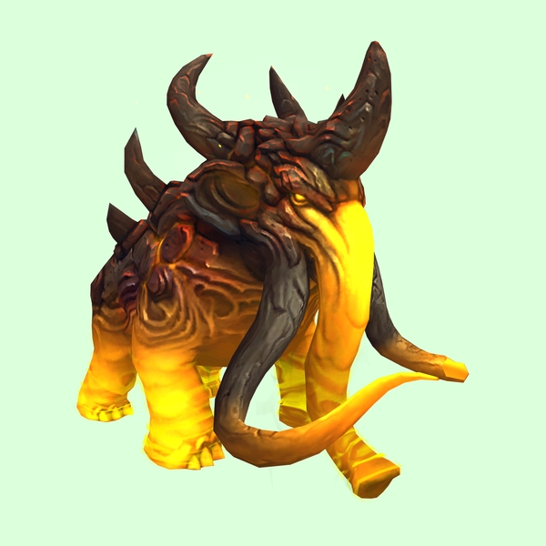 Yellow Magmammoth w/ Broken Tusks & Large Spikes