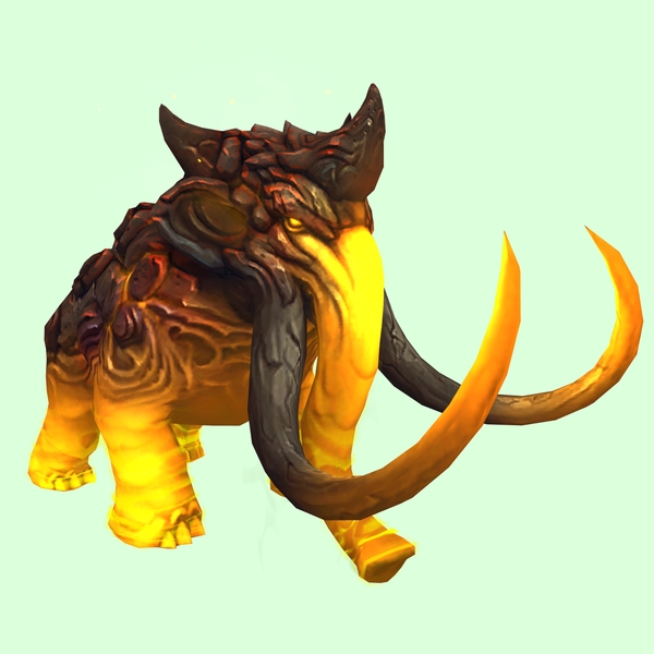Yellow Magmammoth w/ Longer Tusks & Small Spikes