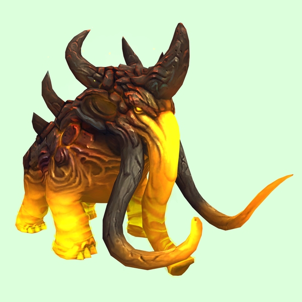 Yellow Magmammoth w/ Medium Tusks & Large Spikes