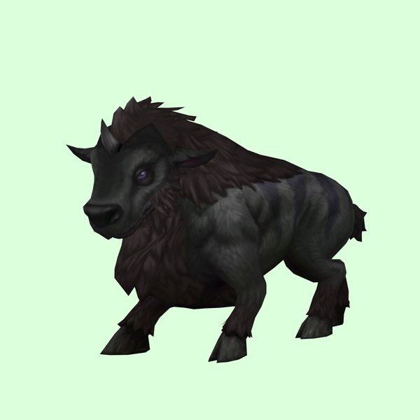 Black Bruffalon w/ No Antlers or Nose Horn