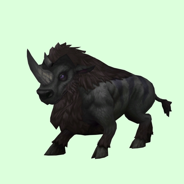 Black Bruffalon w/ No Antlers & Longer Nose Horn