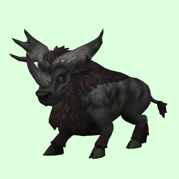 Black Bruffalon w/ Small Antlers & Longer Nose Horn