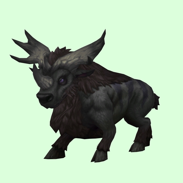 Black Bruffalon w/ Small Antlers & Shorter Nose Horn