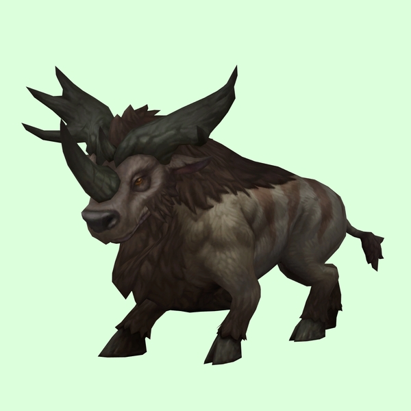 Brown Bruffalon w/ Small Antlers & Longer Nose Horn