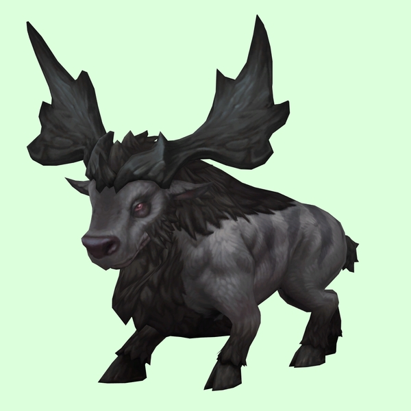 Grey Bruffalon w/ Large Antlers & No Nose Horn
