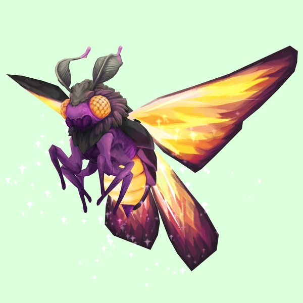 Sparkly Orange Dustmoth w/ Purple Body