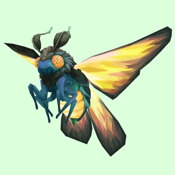 Orange Dustmoth w/ Teal Body