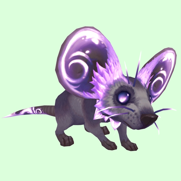 Mauve Rock Mouse w/ Neck Ruff