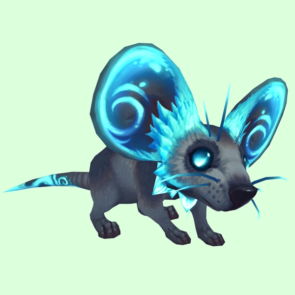 Azure Rock Mouse w/ Neck Ruff