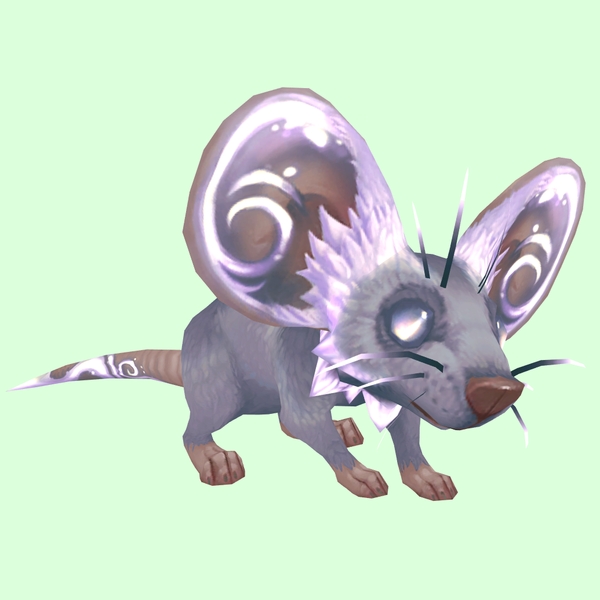 Pale Pink Rock Mouse w/ Neck Ruff