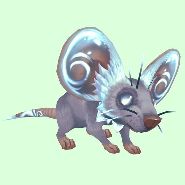 Pale Blue Rock Mouse w/ Neck Ruff