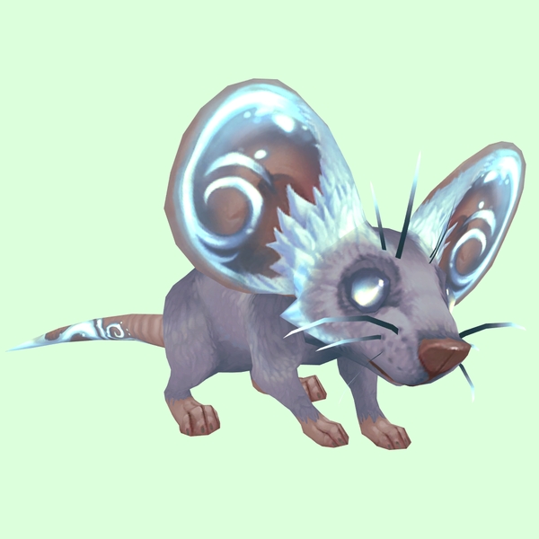 Pale Blue Rock Mouse w/o Neck Ruff