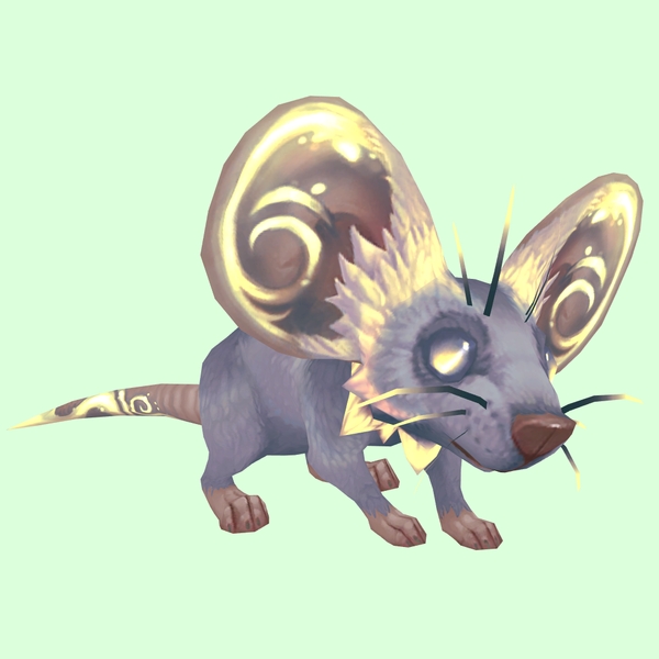 Pale Yellow Rock Mouse w/ Neck Ruff