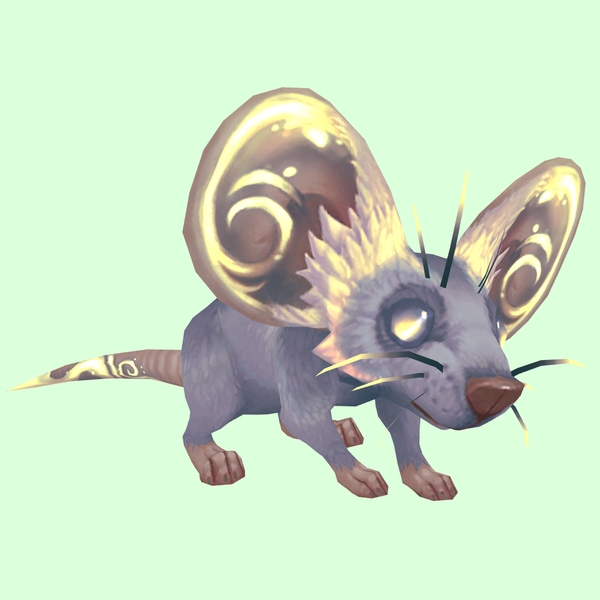 Pale Yellow Rock Mouse w/o Neck Ruff