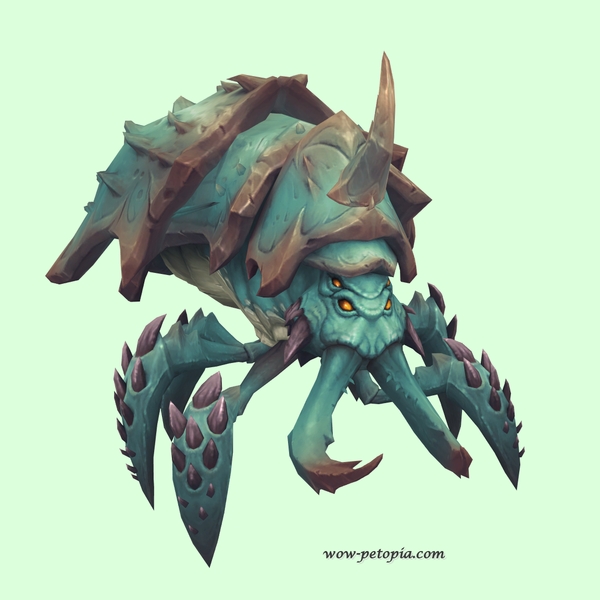 Green Stagshell w/ Large Mandibles, No Graspers, Horn