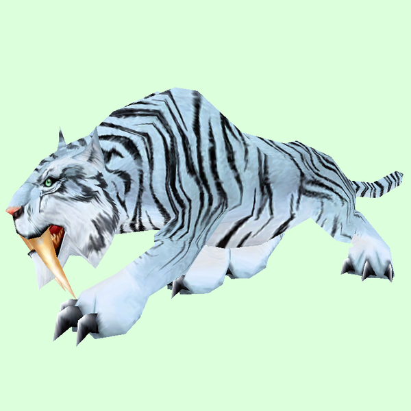 Striped White Saber Cat