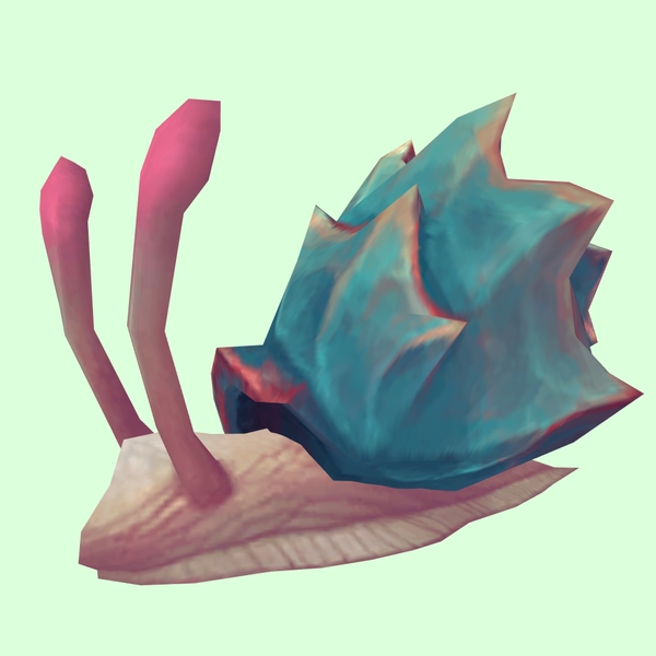 Ornate Blue & Pink Sea Snail