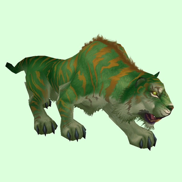 Green Tiger w/ Orange Stripes