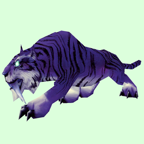 Glowing Purple Saber Cat